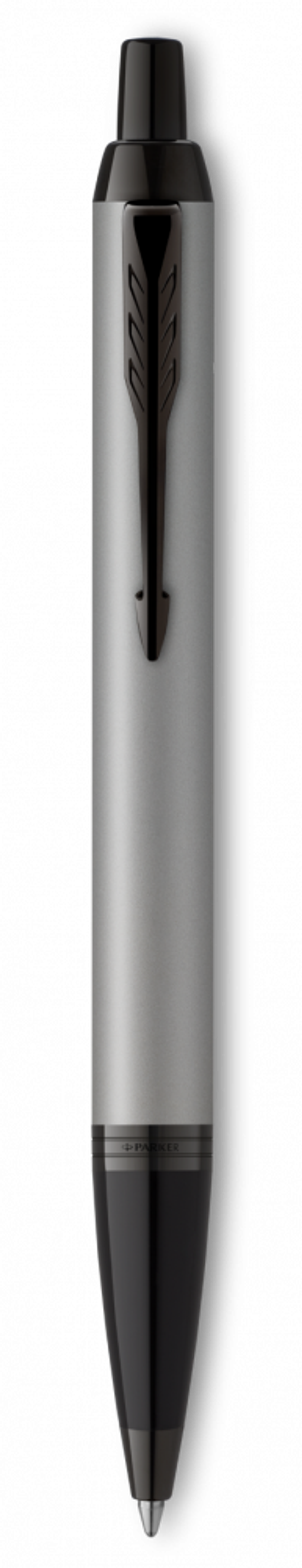 Шариковая ручка Parker IM Achromatic, Grey BT,стержень: M, цвет чернил: blue, в подарочной упаковке.