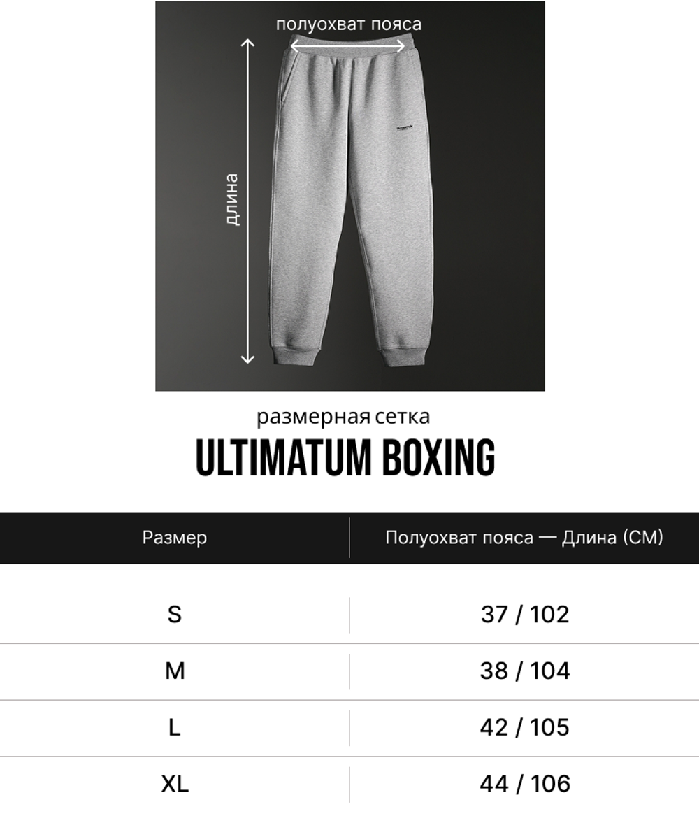 Спортивные штаны ULTIMATUM BOXING серые PT38MIX-03