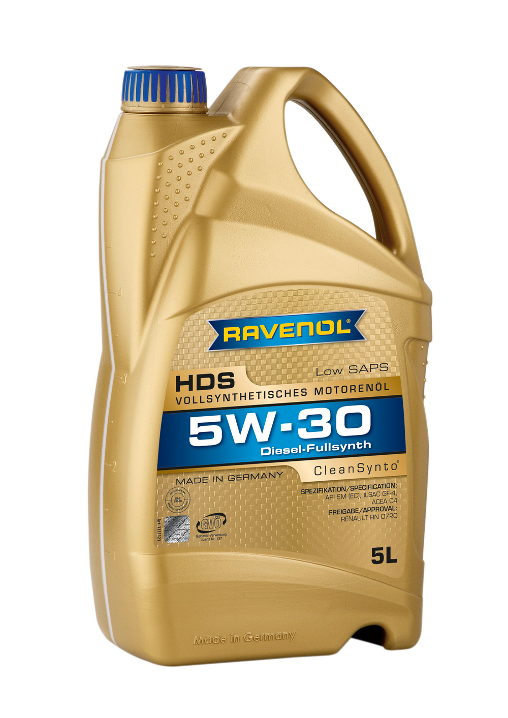 Масло Ravenol 5W-30 HDS C4 синтетическое 5л / 5W30