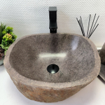 Раковина из речного камня RS-63856 (42*40*15) 0121
