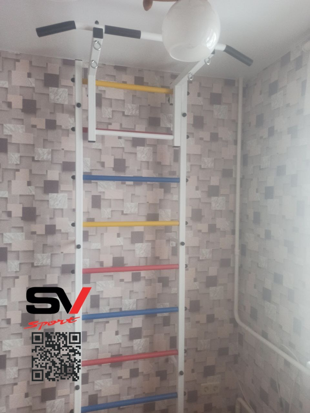 Монтаж шведской стенки Sv Sport в пеноблочные, газоблочные стены