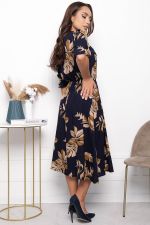 Платье "Ирени" П7334 (темно-синее) LT Collection