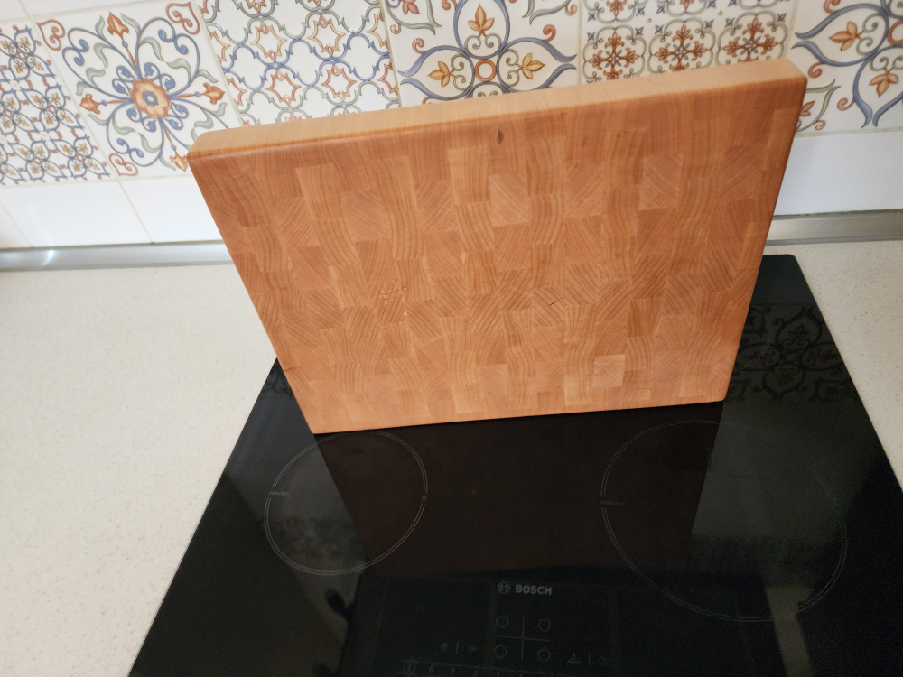 Торцевая разделочная доска 40x30x4 см. клен, арт. 071-1 уцененный