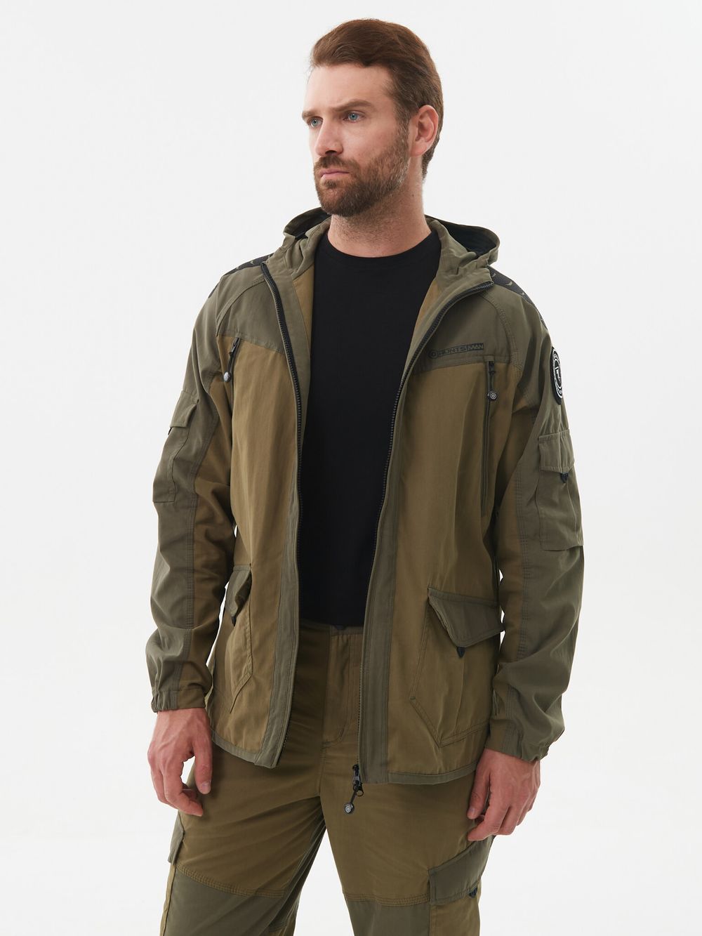 Костюм летний Горка-Люкс ткань Ravena Peach Wash цвет Хаки