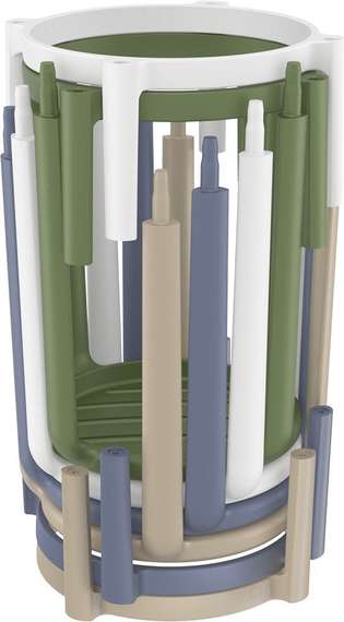 Полубарный табурет Tom Bar 65, белый