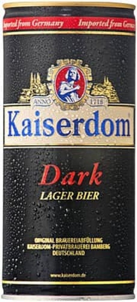 Пиво Кайзердом Темное / Kaiserdom Dark Lager 1л - банка