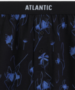 Мужские трусы боксеры Atlantic, набор из 2 шт., хлопок, черный + голубой, 2MBX-093
