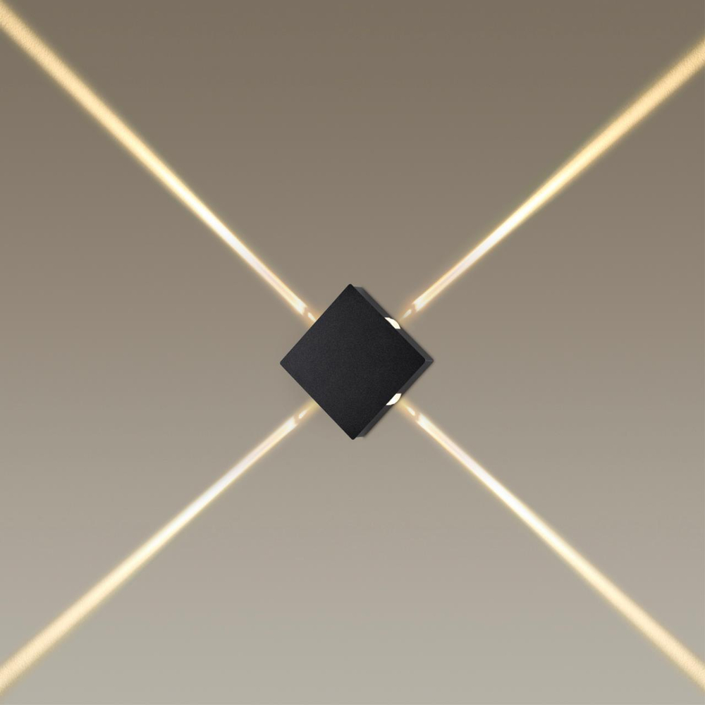 4259/8WL HIGHTECH ODL21 383 черный/металл Настенный светильник IP20 LED 8W 299Лм 3000K VISTA