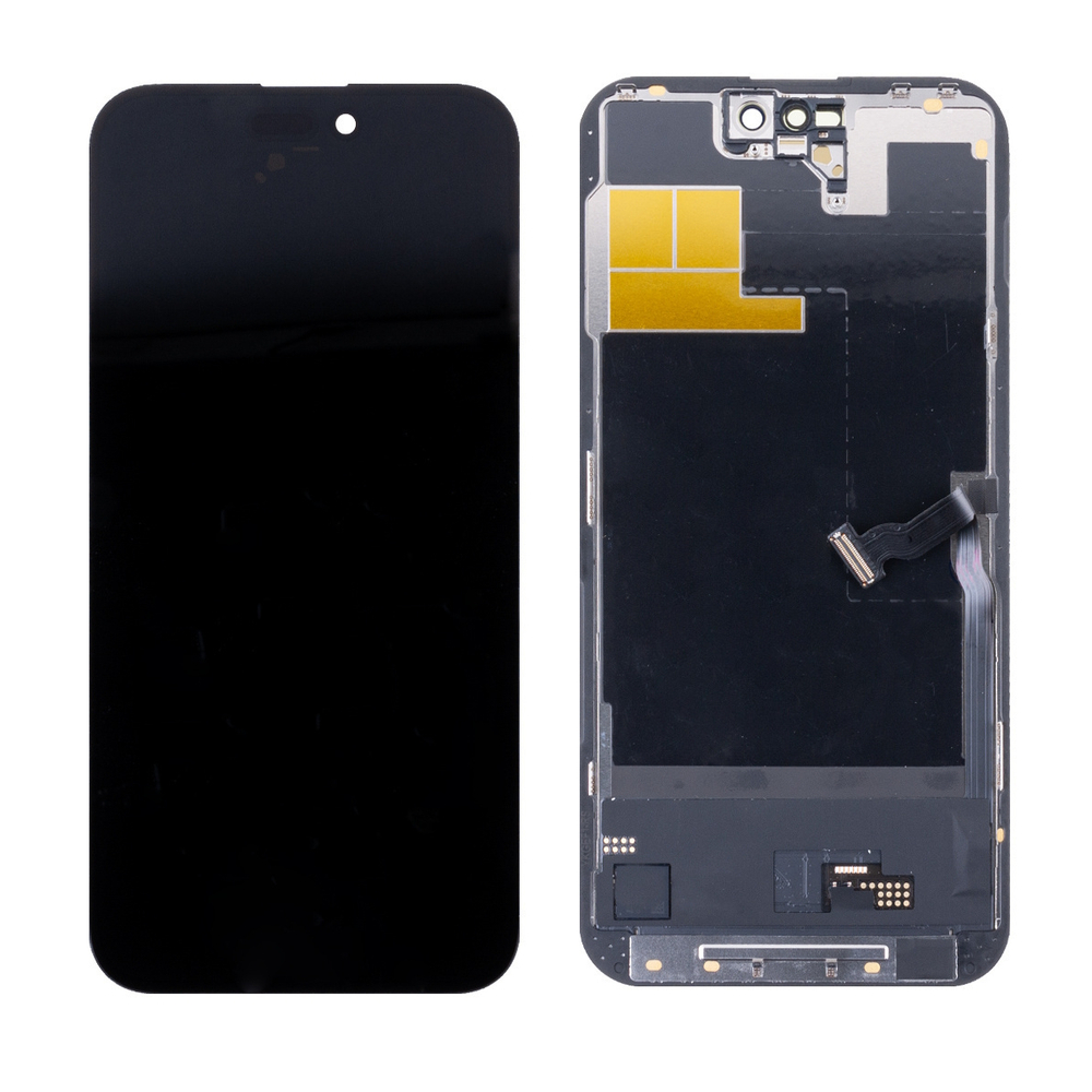 Дисплей iPhone 14 Pro Max с тачскрином Черный - (Soft OLED, Full HD, 120 Гц) (площадка под IC)