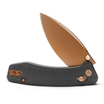 Складной туристический нож TRIVISA Koala-CG клинок N690 рукоять G10 (черный-черный)