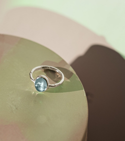 кольцо битое с топазом