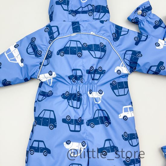 Комбинезон демисезонный "Машинки" морской бриз