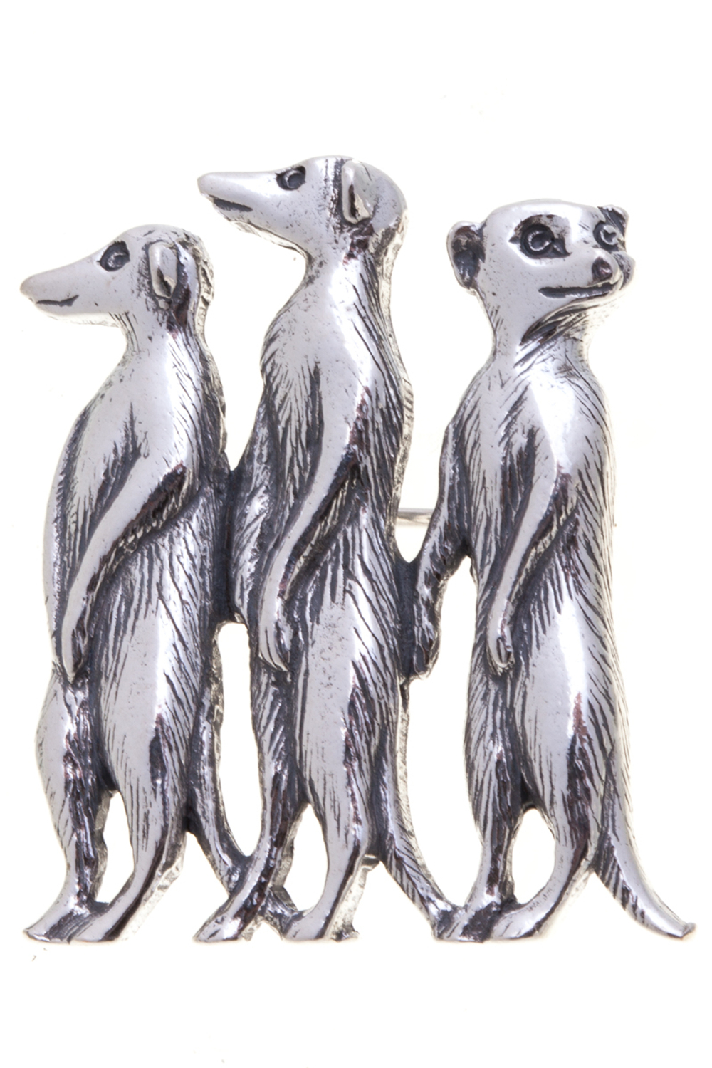 "Матата" брошь в серебряном покрытии из коллекции "Animals" от Jenavi с замком булавка