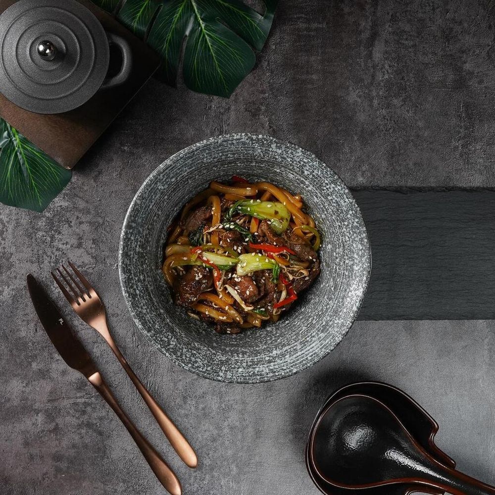 Салатник 1225 мл миска для лапши d 20 см h10,3 см глазурь Glossy Stone Taiga P.L. [1]