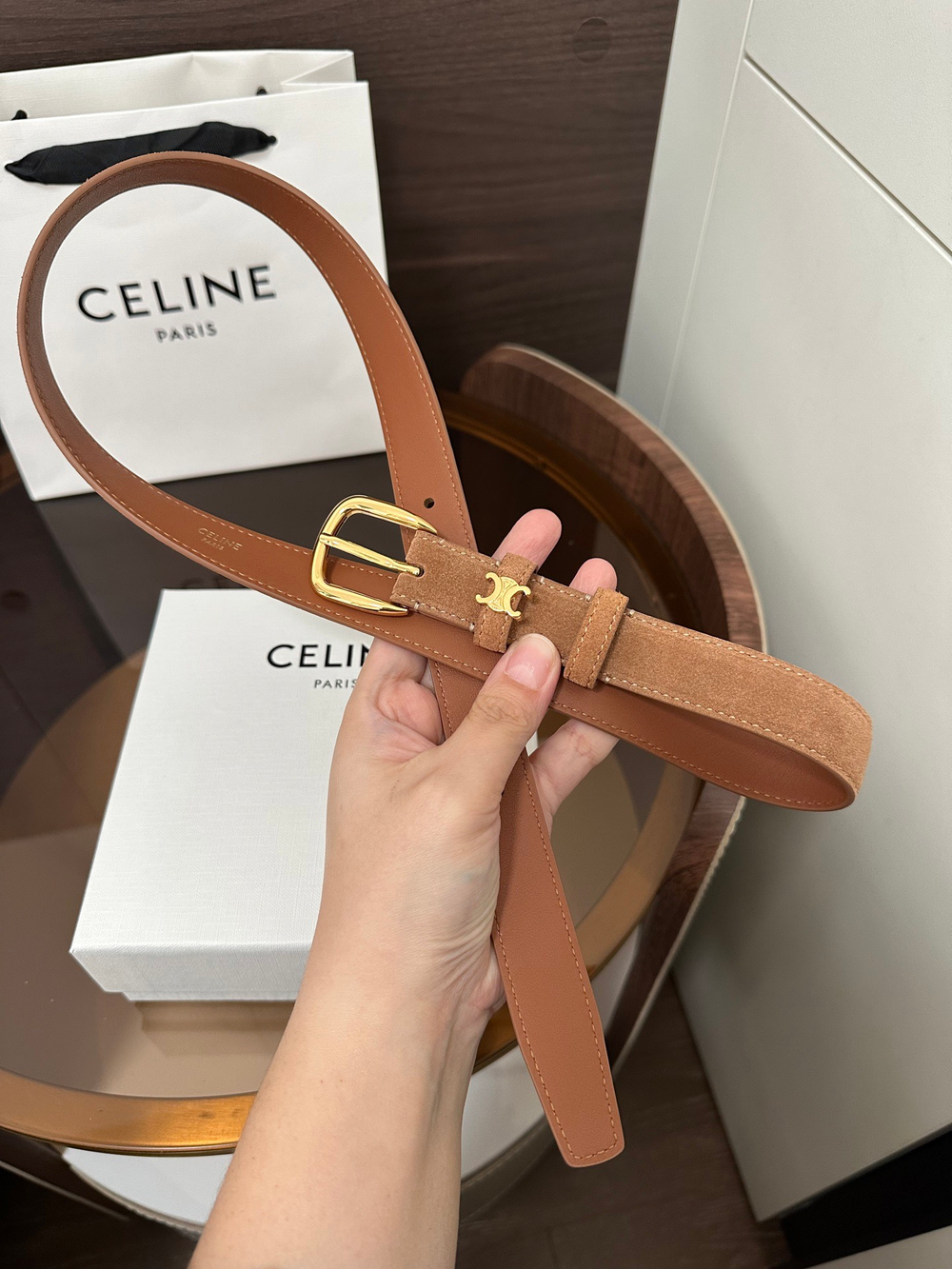 Ремень VIVIENNE замшевый