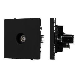 Механизм телевизионной розетки SCT-NOBE-MTV1-SFPL-BK (Arlight, Черный оникс) 054293