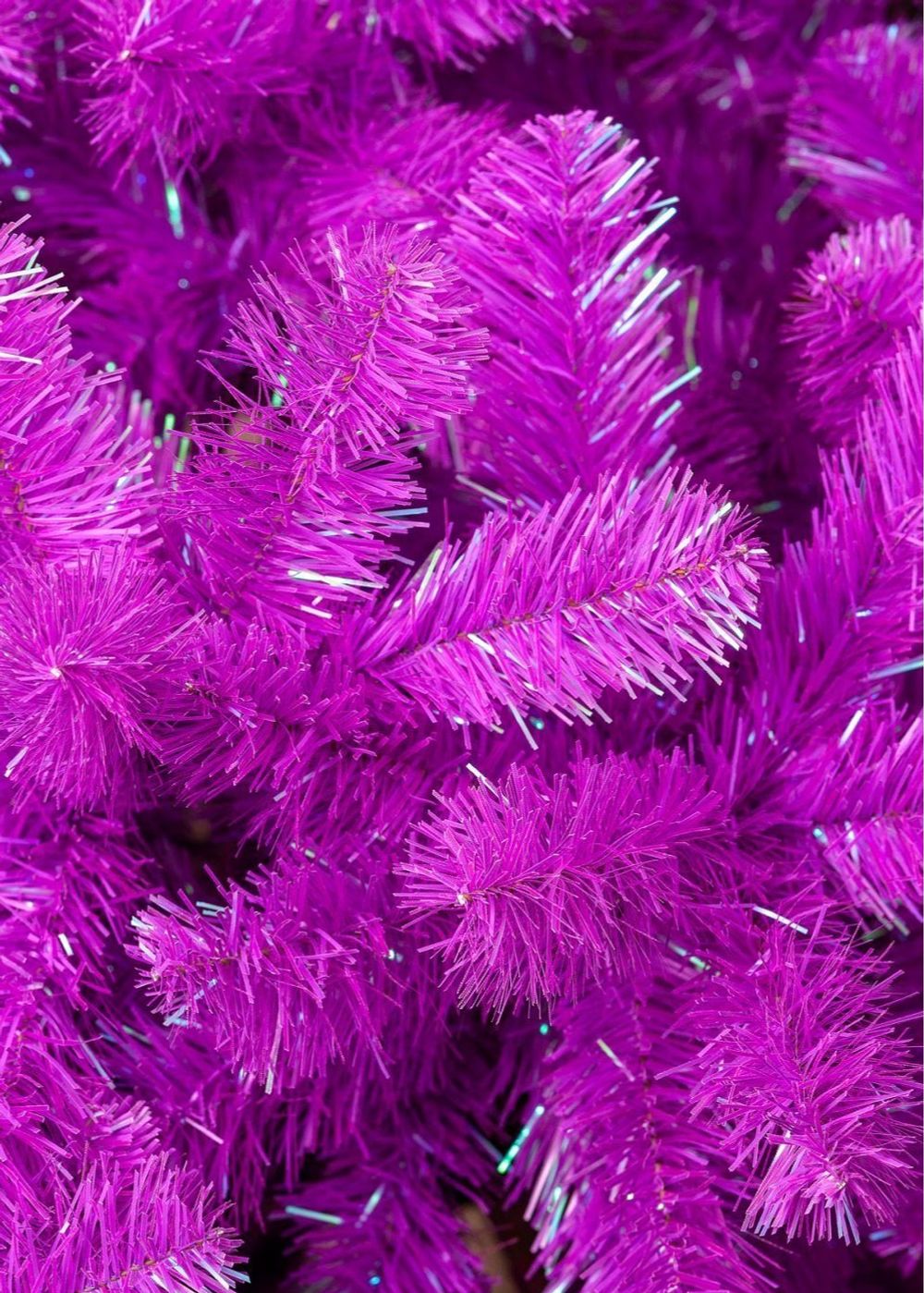 Искусственная фиолетовая елка «Искристая фиолетовая» (пвх) 120 см / 1.2 м