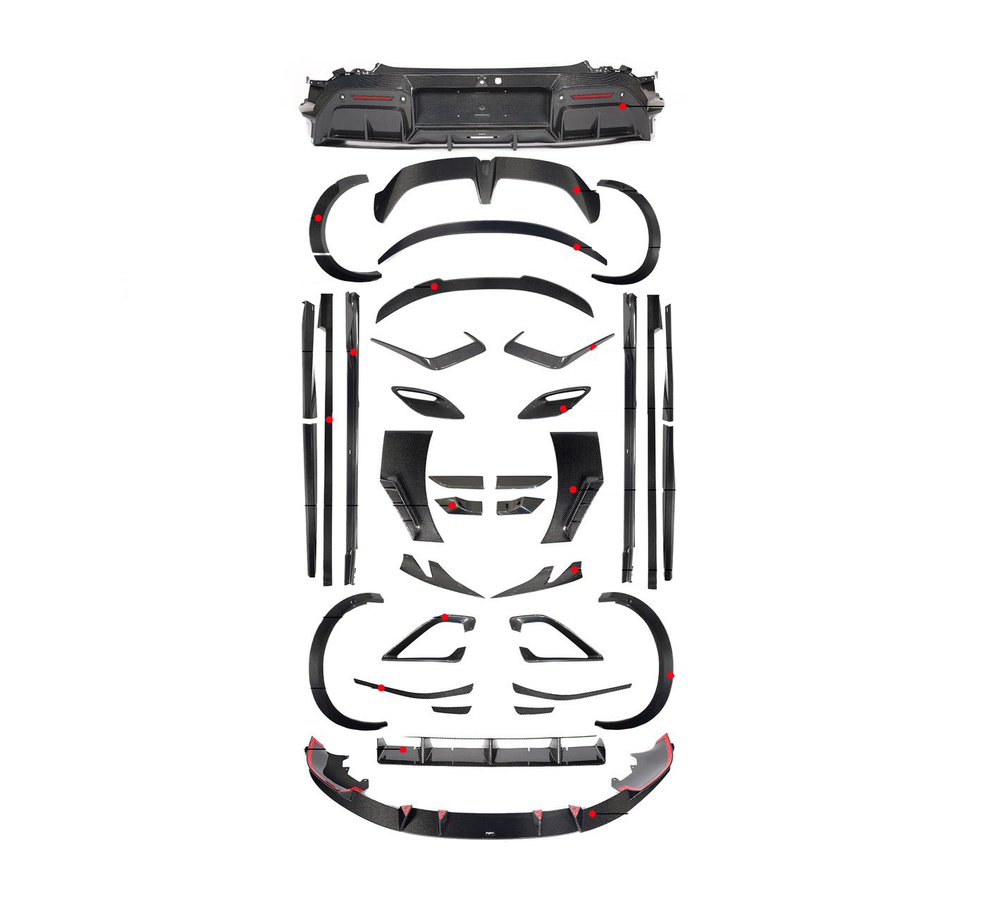 Карбоновый обвес для Xiaomi YU7 YU7 MAX 2024+ Ксяоми аэродинамический боди кит