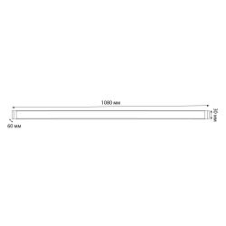 ULO-AL120-36W-6500K WHITE Светильник светодиодный накладной. Дневной свет 6500K. Корпус белый. ТМ Uniel