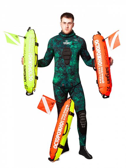 Буй Sargan Гладыш маркерно-трансп. с грузовым карманом оранжево-желтый