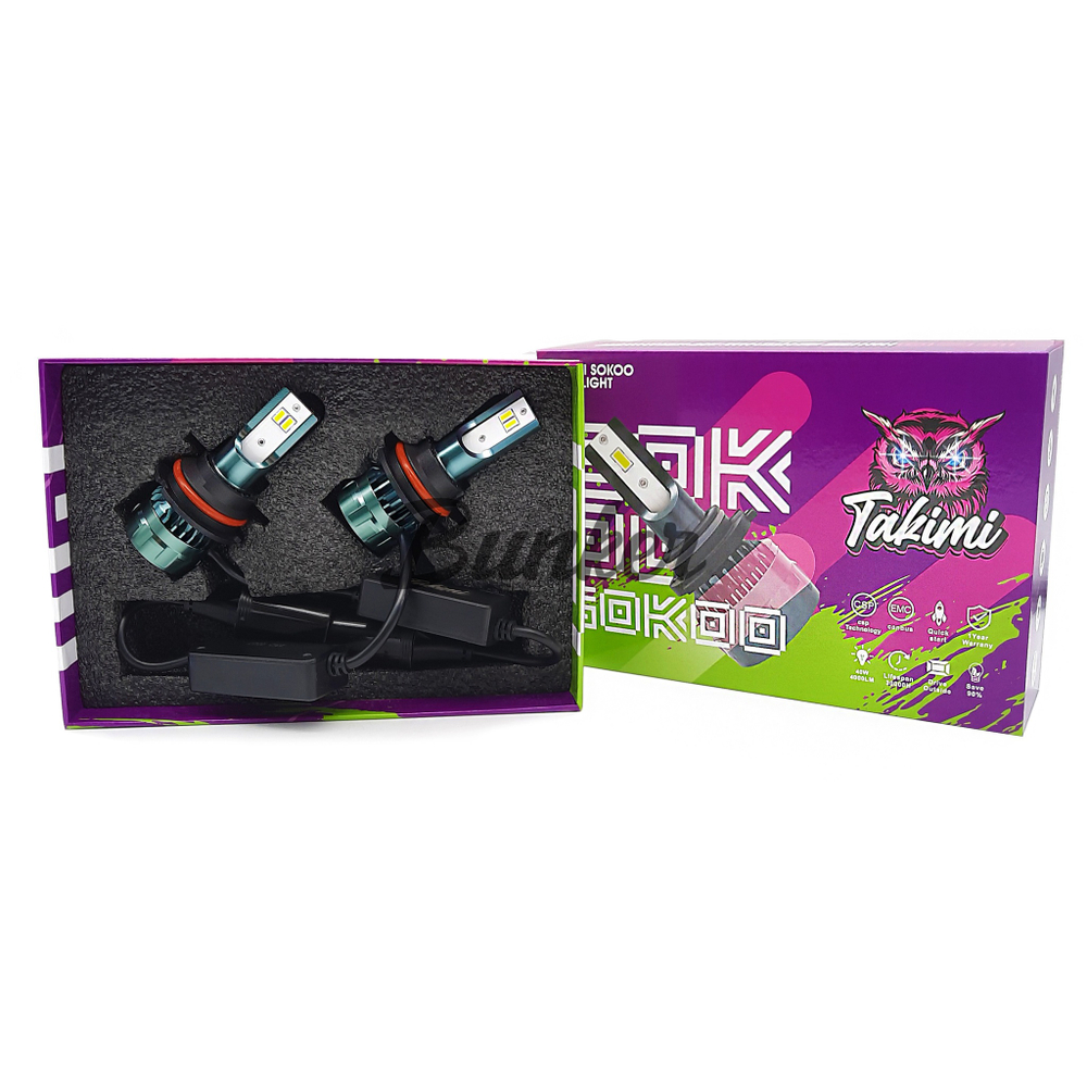 Светодиодные автомобильные LED лампы Takimi SOKOO HB5 (9007) 12/24V