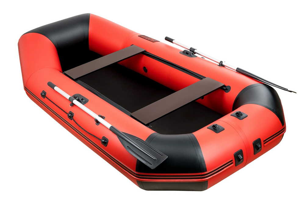 Броня-280 М красный-черный (лодка ПВХ с усилением)