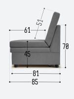Диван "Экономик" Студия-Ф 120 см