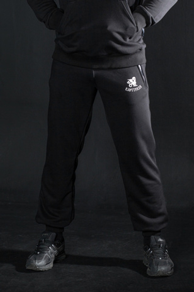 штаны Варгградъ чёрные "Сказки тёмной стороны" б/н, карманы на молнии