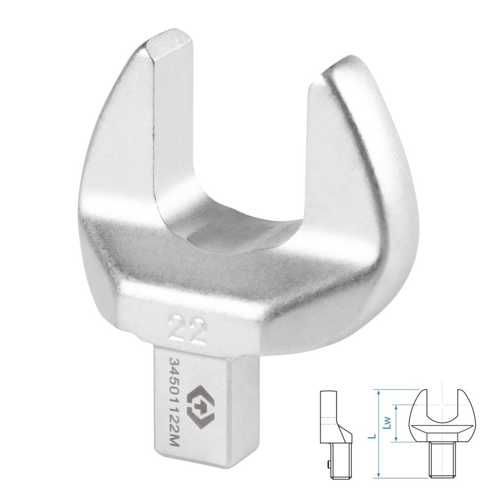 KING TONY (34501122M) Насадка рожковая серии "FIT", 22 мм, 9х12 мм