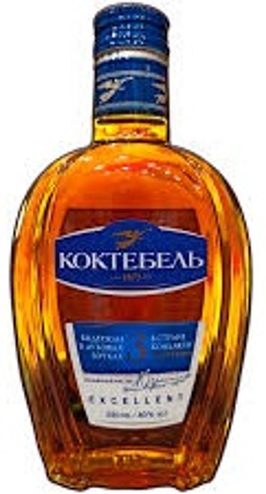 Коньяк Коктебель 3 года 0,25 40% Крымская водочная компания Россия АСГ