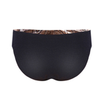 Мужские трусы-слипы со змеиным принтом на передней части (Размер: S) (Цвет: коричневый)