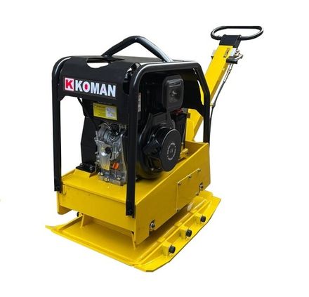 Виброплита реверсивная KOMAN MS330-1 дизельная - [332 кг / 38 кН / Hi-Earns 186FE]