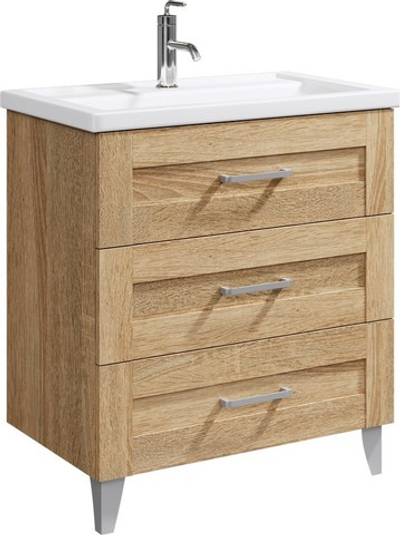 Фостер Тумба под умывальник на ножках, цвет дуб сонома, FOS01083DS