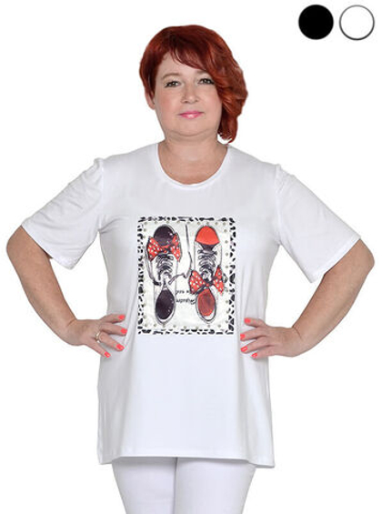 Футболка из вискозы Бантики