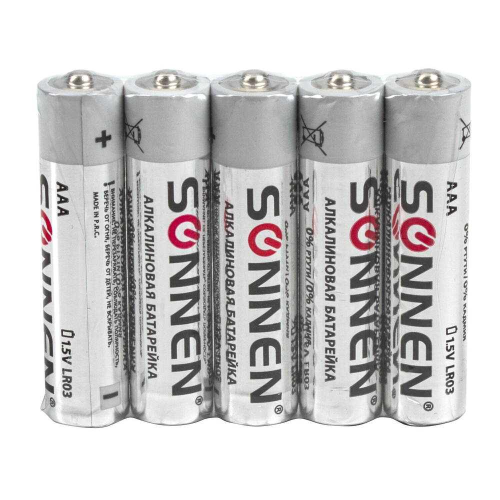 Батарейки комплект 30 (20+10) шт. SONNEN Alkaline AA+ААА (LR6+LR03) в коробке (2 штуки в упаковке)