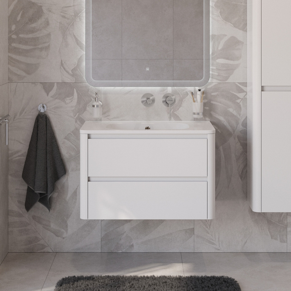 Мебель для ванной Cezares RELAX 80 Bianco Lucido RELAX-800-2C-SO-BL