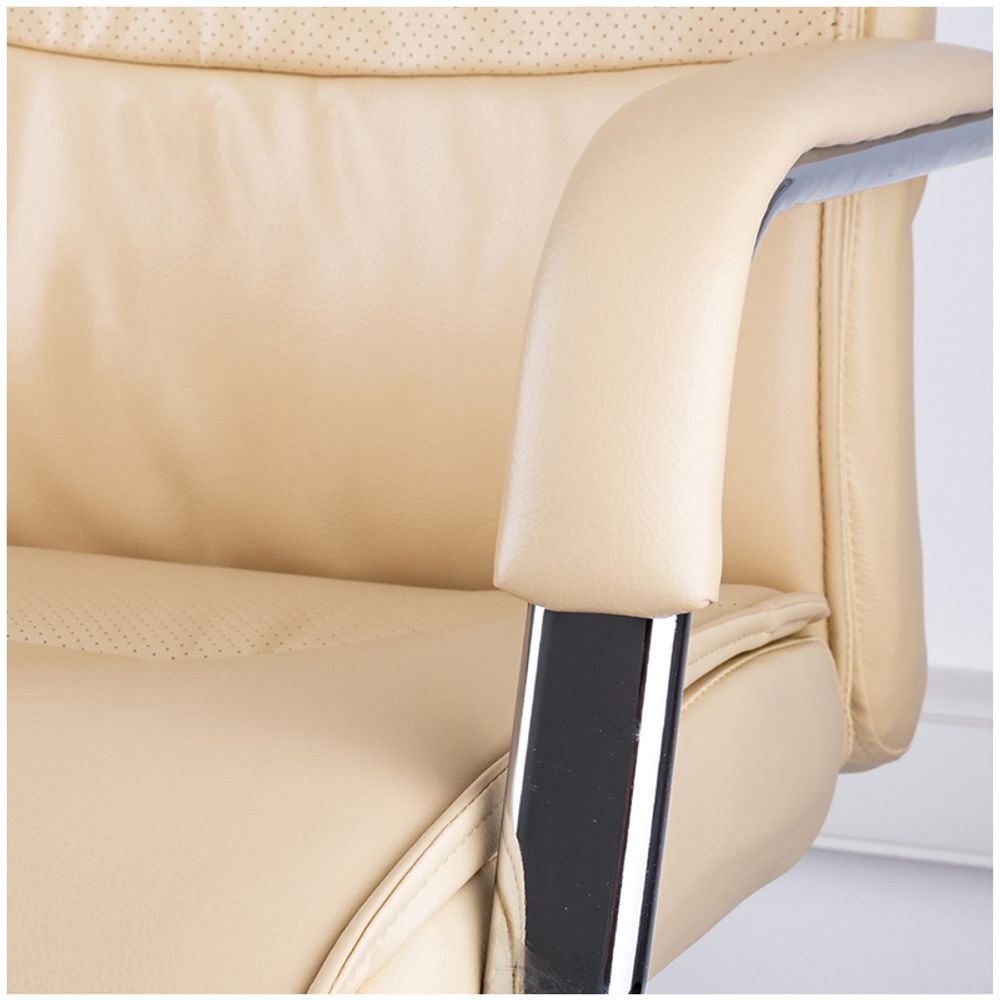 Кресло руководителя Helmi HL-E03 "Accept", экокожа бежевая