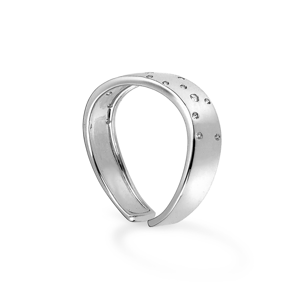 Латунное кольцо "Звёздное небо" silver