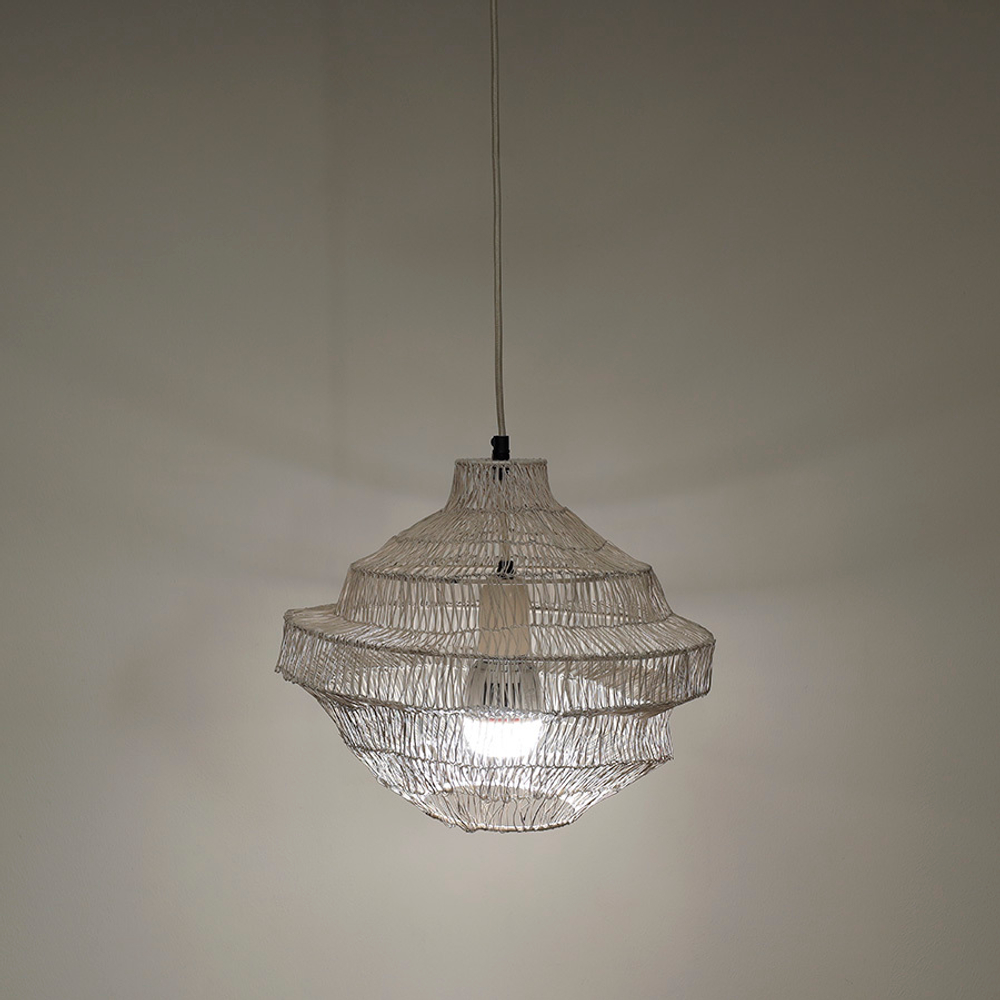 Светильник подвесной vinger, D34х35 см, бежевый