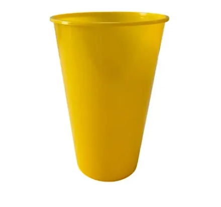 Стакан 500мл d-90мм желтый глянец п/п