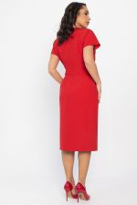 Платье с карманами Утренняя роса (красное) П14372-16М LT Collection