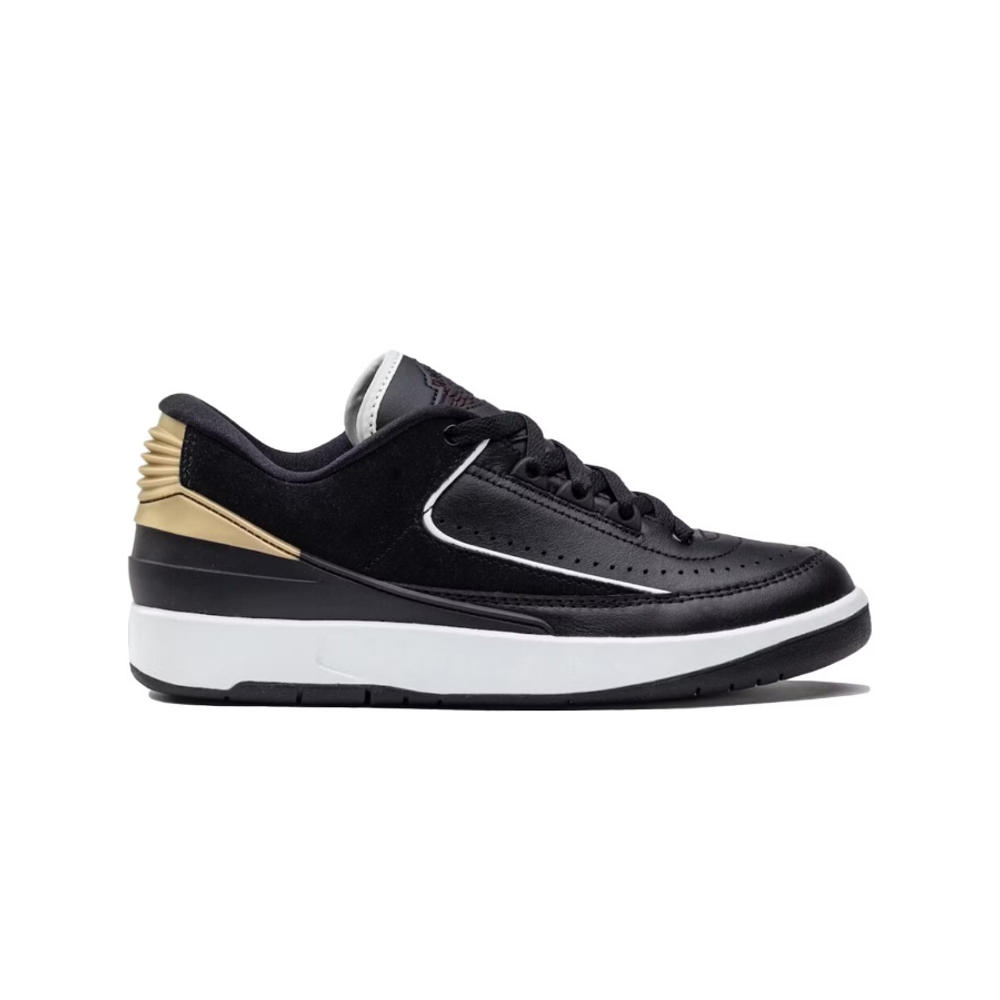 Кроссовки Air Jordan 2 Retro Low 'Black Metallic Gold' DX4401‑001