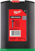 Набор зенковок Milwaukee HSS-Co-M35 6шт (4932493575)