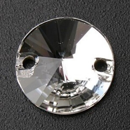 Стразы "Сваровски" Crystal 10 мм, кристалл  белый (crystal 001), 1 шт