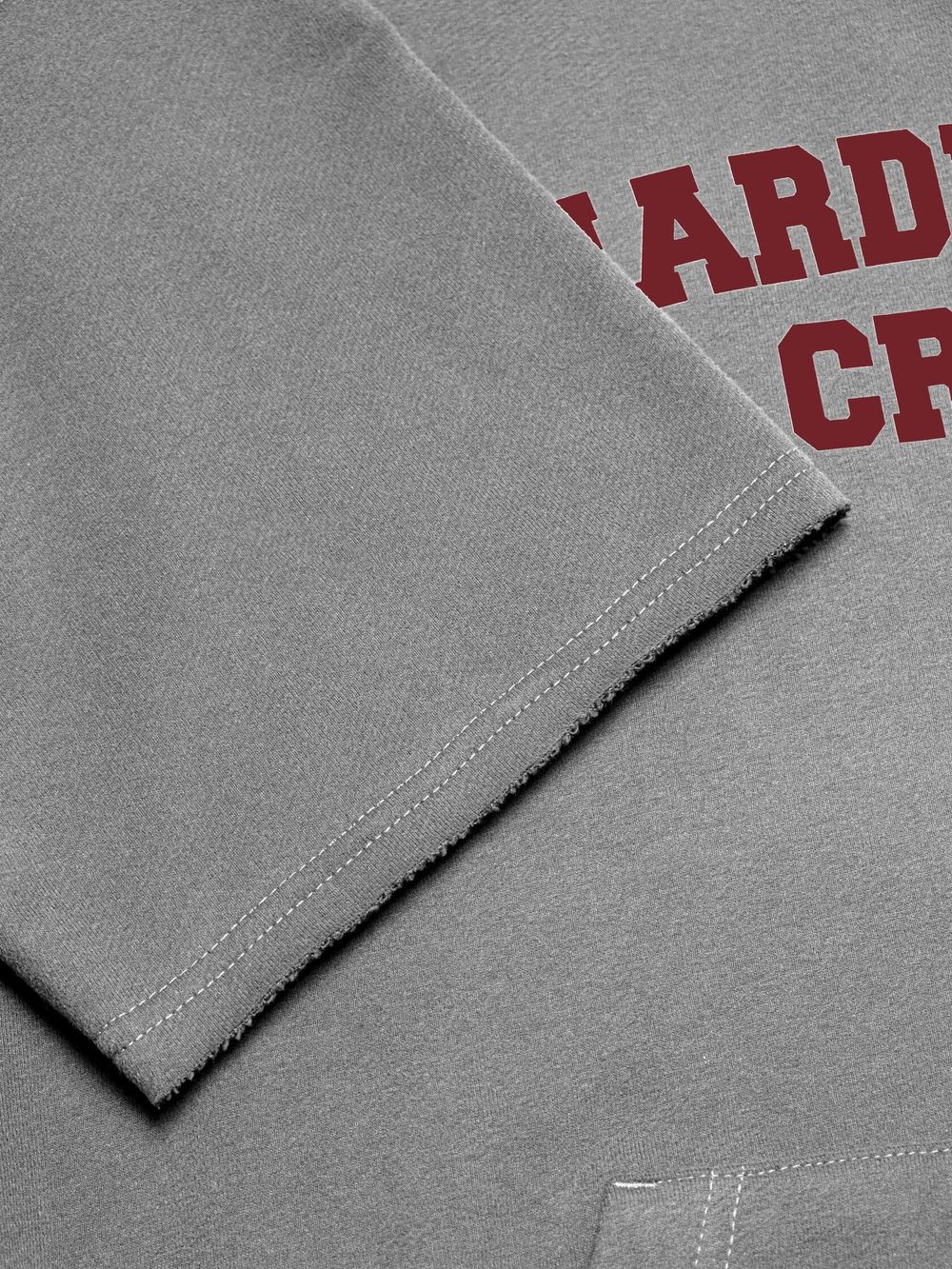 Толстовка Hardlunch Crew с коротким рукавом меланж серая