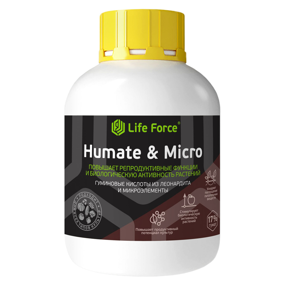 Жидкое удобрение Humate and Micro бутылка 0,5 л