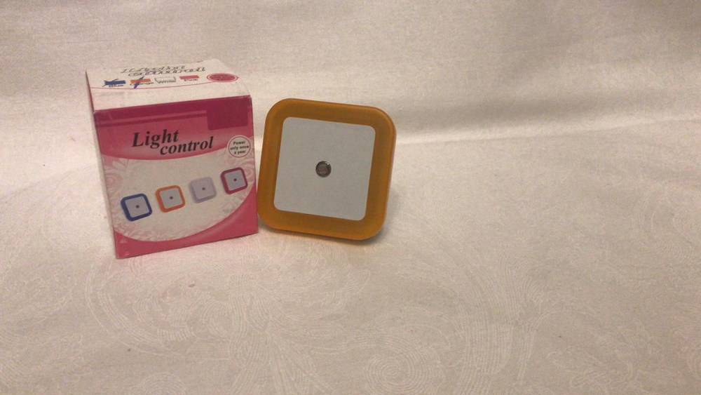 Ночник светодиодный Квадрат с датчиком освещенности