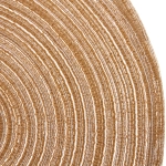 Салфетка на стол 38см плетеная «Круги» бежевый
