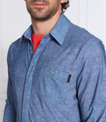 рубашка tech GUESS - голубой(M2YH60 WEPV0)