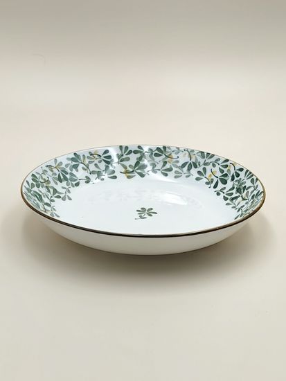 Тарелка 20 см. "Япония" зеленый декор